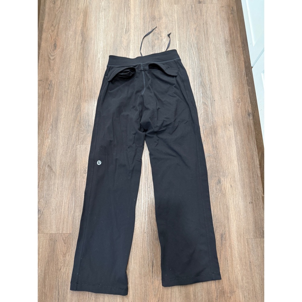 Lululemon Mens Black Straight Leg Drawstring Athletic Training Pants 4172